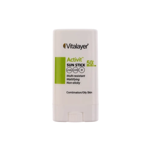 ضد آفتاب استیکی بی‌رنگ SPF50 ویتالیر