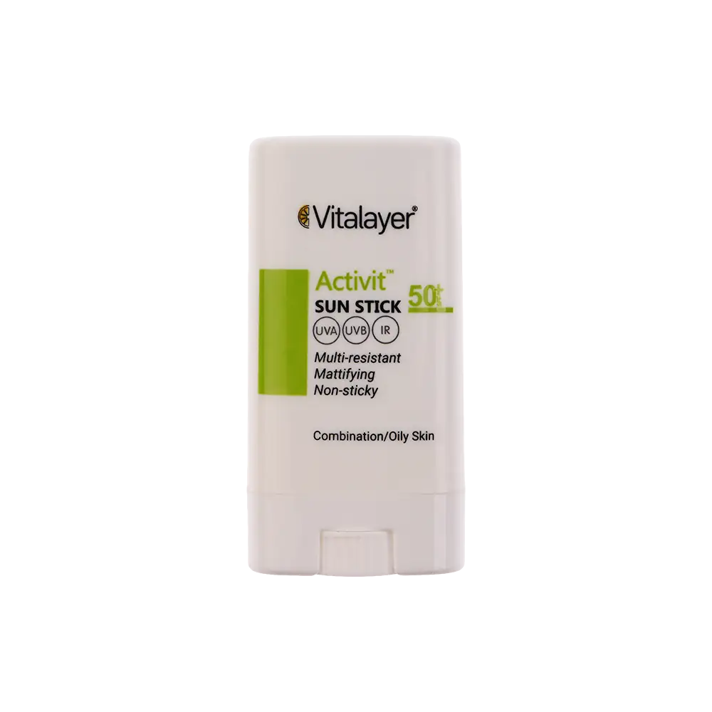 ضد آفتاب استیکی بی‌رنگ SPF50 ویتالیر