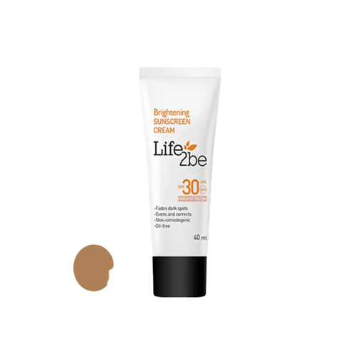 کرم ضد آفتاب رنگی لایف توبی spf30 مدل NB مناسب برای انواع پوست حجم 40 میلی‌ لیتر
