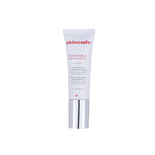 فلوئید ضد آفتاب بی رنگ صورت اسکین کد SPF50 مدل ALPINE محافظ UVA مناسب برای انواع پوست حجم 30 میلی لیتر